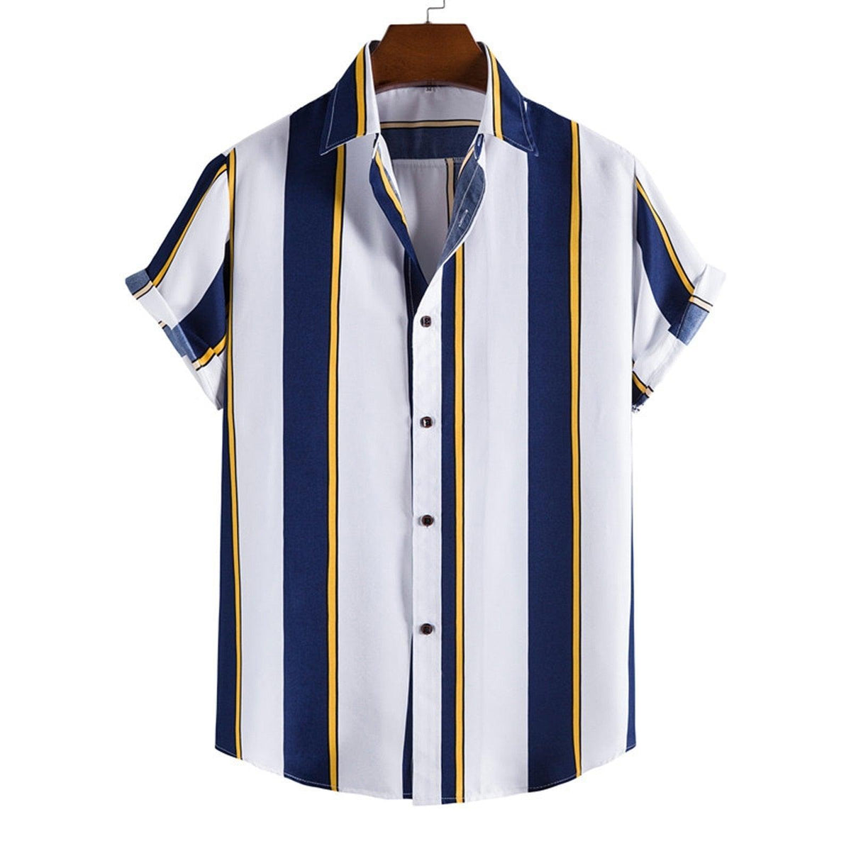 Camisa Manga Curta Listrada Fiorinni Navy