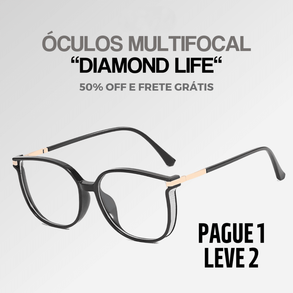 Pague 1 Leve 2 | Óculos Multifocal CRYSTAL + Brinde